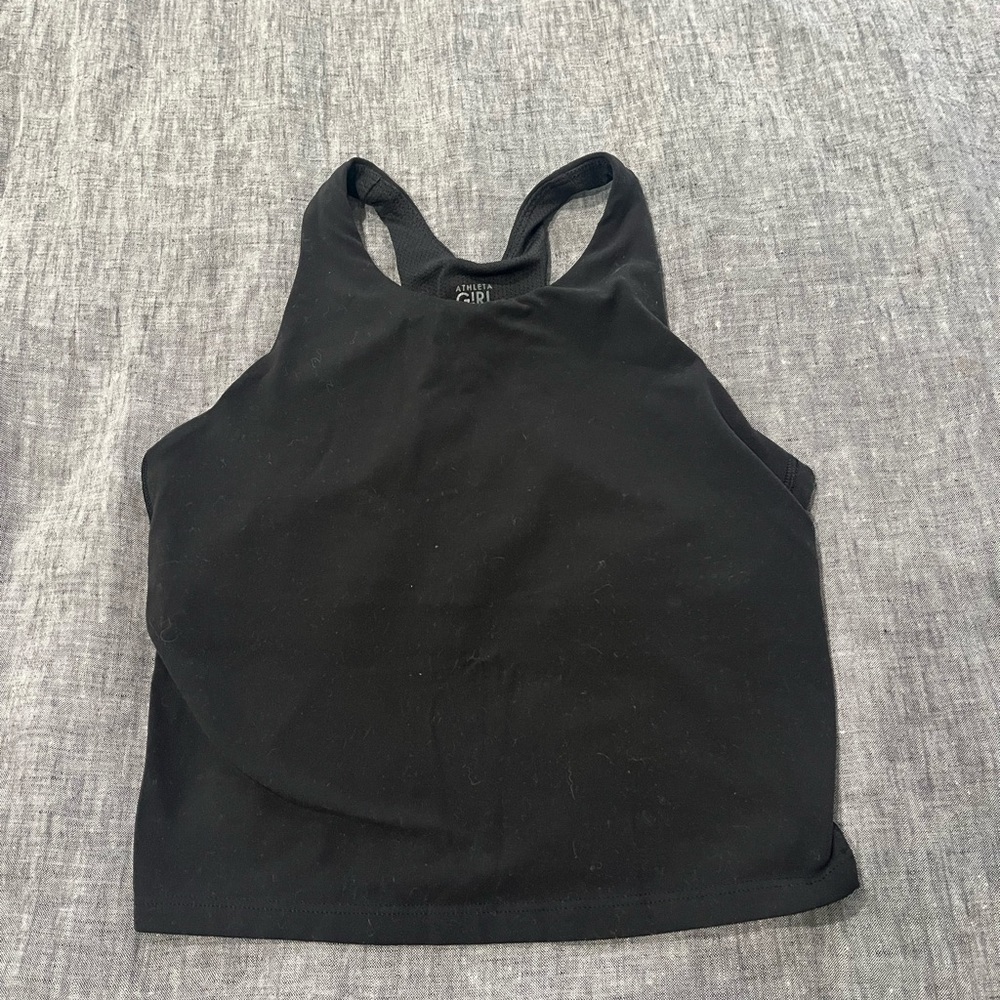 Athleta Black Racerback  Top